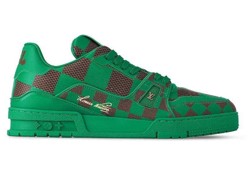 Louis Vuitton Lv Trainer Sneaker Damier Pop Green