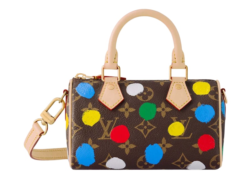 Louis Vuitton Lv X Yk Nano Speedy Handpainted Dots Monogram Multicolor