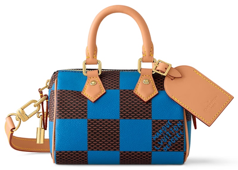 Louis Vuitton Nano Speedy Bandoulière Damier Pop Blue