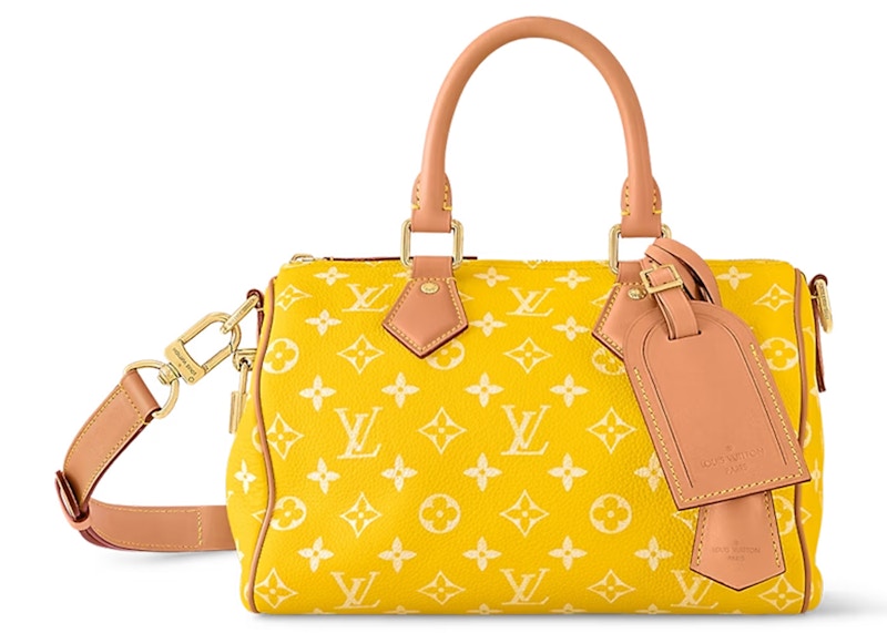 Louis Vuitton Speedy P9 Bandoulière 25 Monogram Leather Jaune Mat