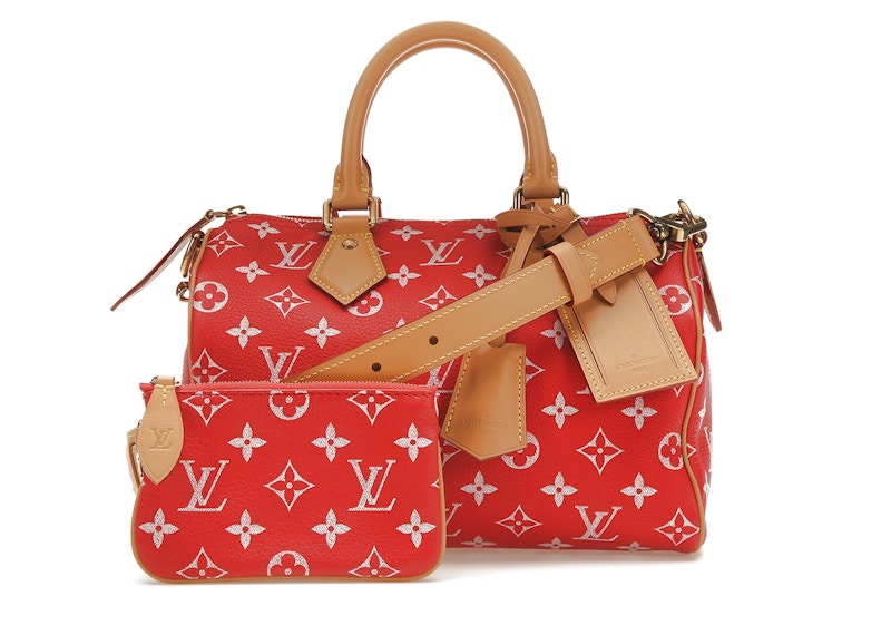 Louis Vuitton Speedy P9 Bandoulière 25 Monogram Leather Red