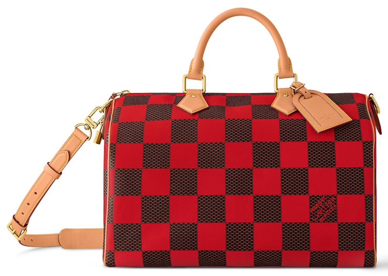 Louis Vuitton Speedy 40 Bandoulière Damier Pop Red