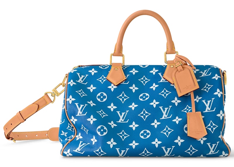 Louis Vuitton Speedy P9 Bandoulière 40 Monogram Leather Blue