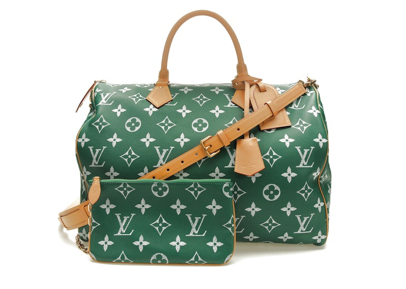 Louis Vuitton Speedy P9 Bandoulière 50 Monogram Leather Green