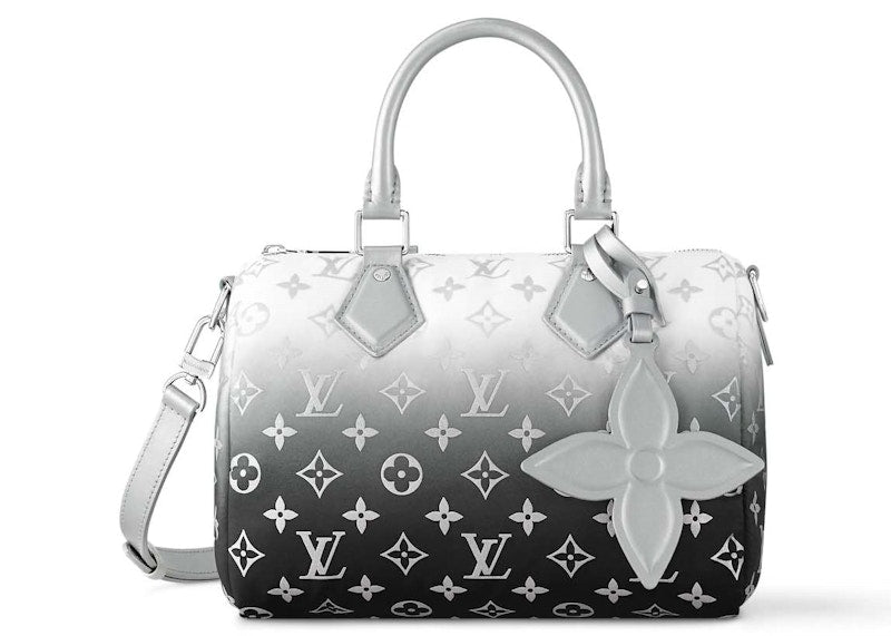 Louis Vuitton Speedy Bandouliere 25 Frost Gardiant Silver