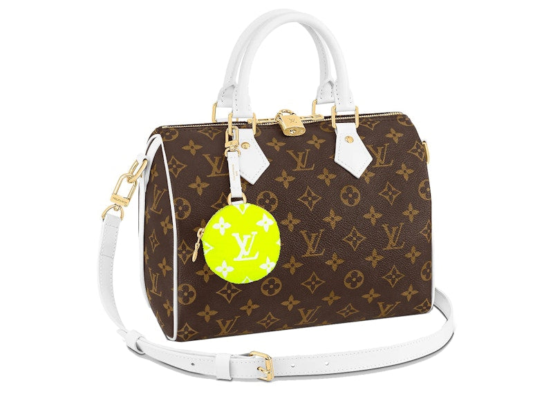 Louis Vuitton Speedy Bandouliere 25 White/Brown