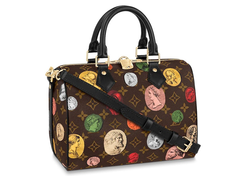 Louis Vuitton X Fornasetti Speedy Bandouliere 25 Monogram Cameo Brown