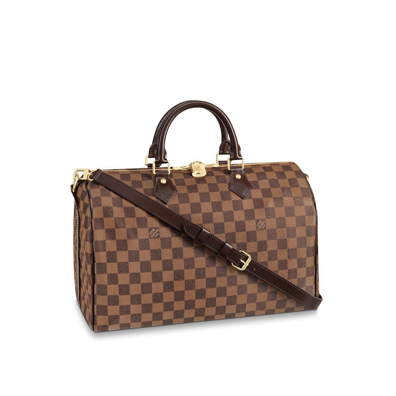 Louis Vuitton Speedy Bandouliere Damier Ebene 35 Brown