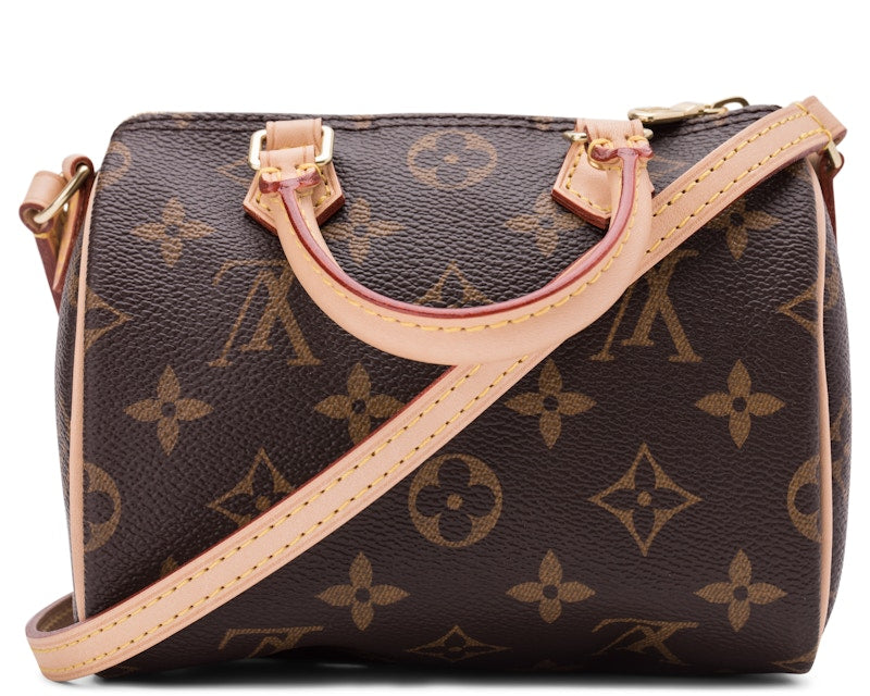 Louis Vuitton Speedy Bandouliere Monogram Nano Brown