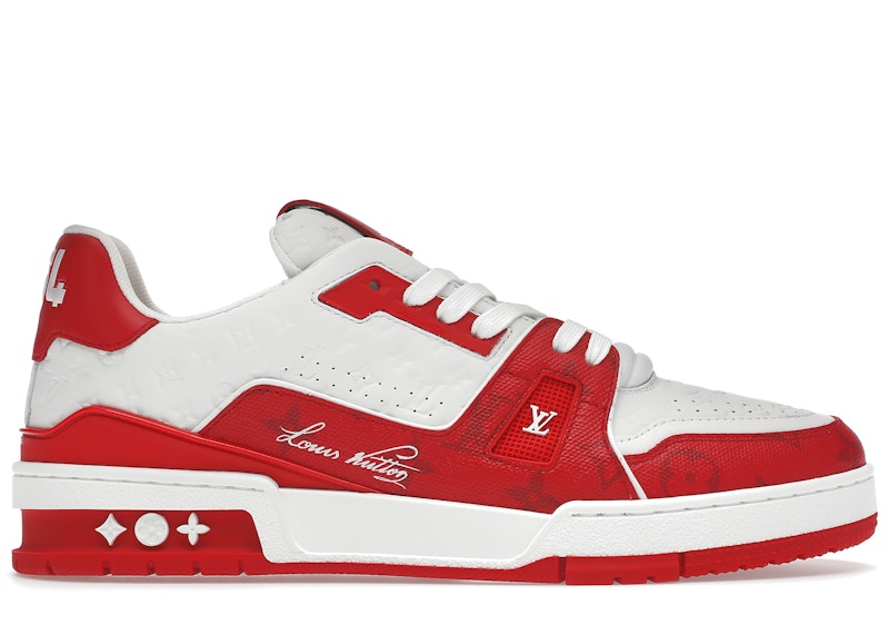 Louis Vuitton Trainer #54 Signature Red White