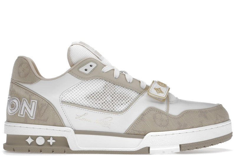 Louis Vuitton Trainer Beige White