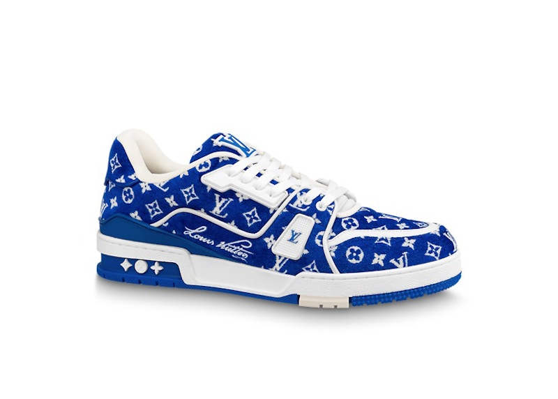 Louis Vuitton Trainer Blue Monogram Textile