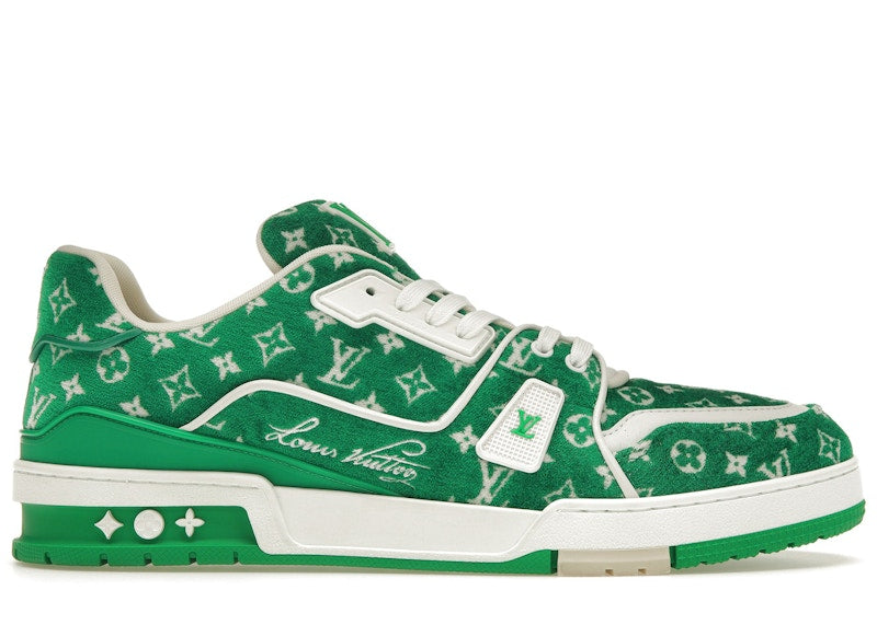 Louis Vuitton Trainer Green Monogram Textile