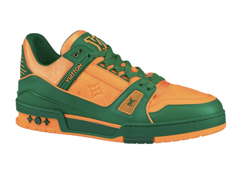 Louis Vuitton Trainer Green Orange