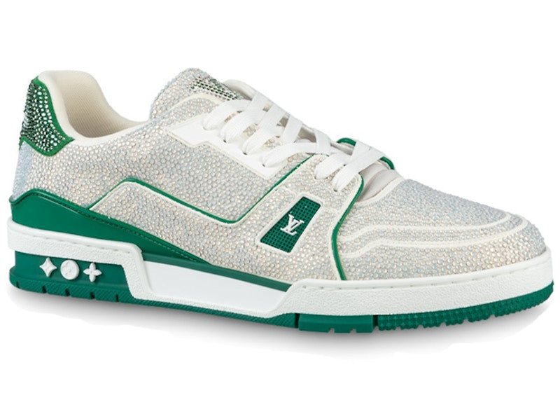 Louis Vuitton Trainer Green Strass