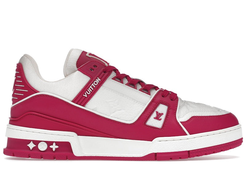 Louis Vuitton Trainer Low White Fuchsia