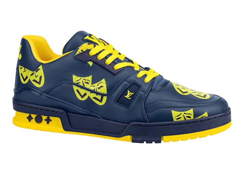 Louis Vuitton Trainer Navy Yellow