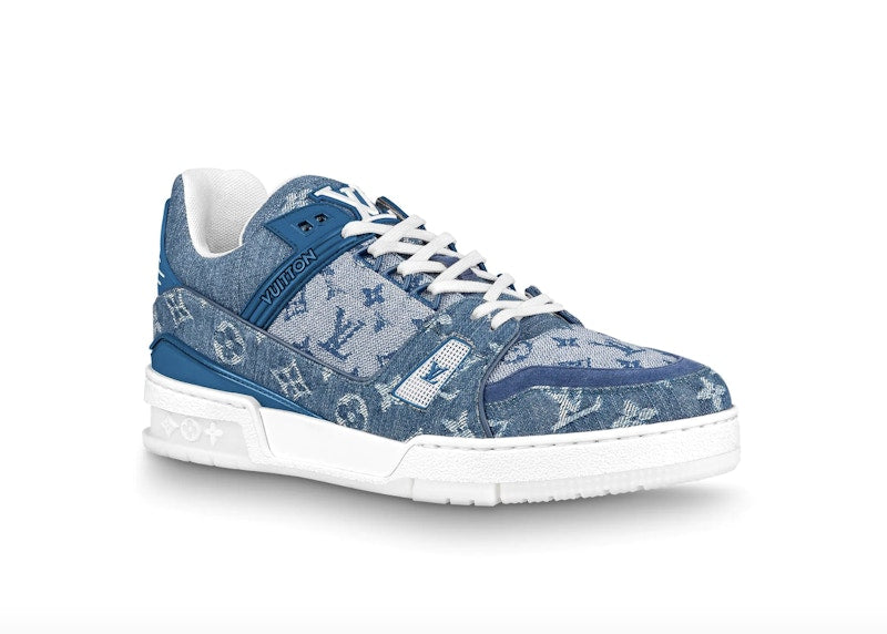 Louis Vuitton Trainer Sneaker Denim Monogram