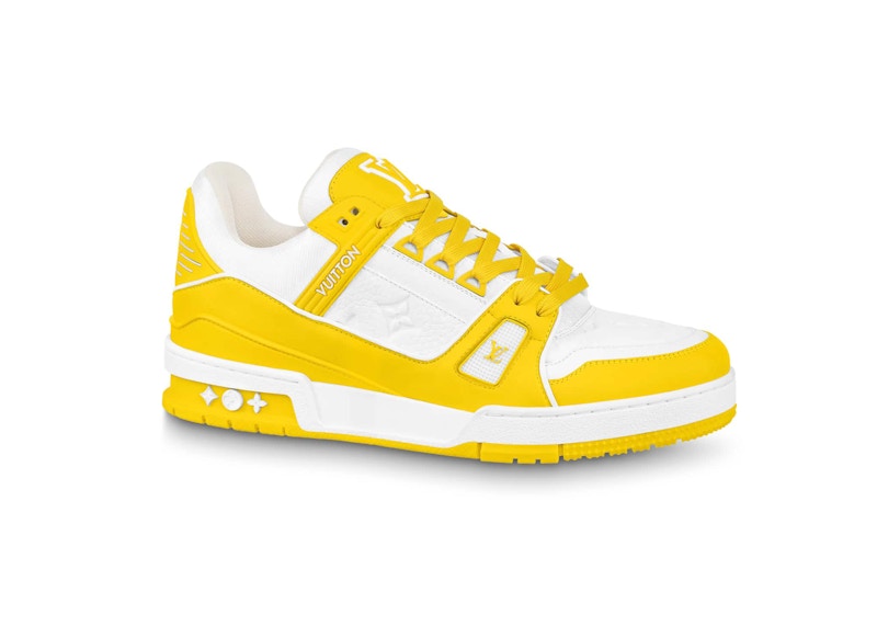 Louis Vuitton Trainer Yellow White Monogram