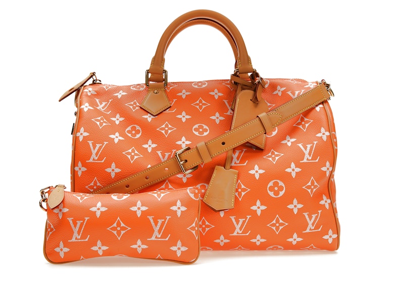 Louis Vuitton Via Speedy P9 Bandouliere 40 Monogram Leather Orange