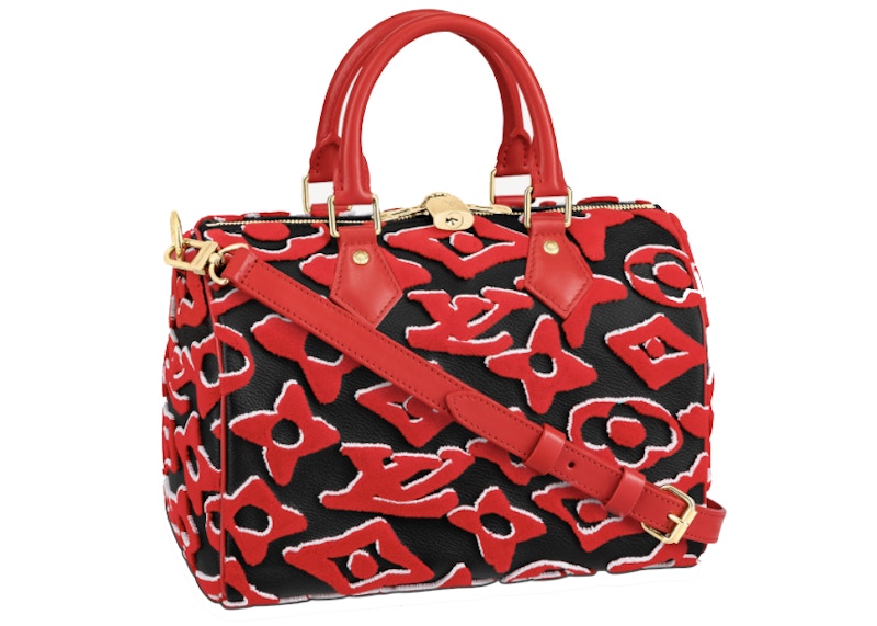 Louis Vuitton X Uf Speedy Bandouliere 25 Red