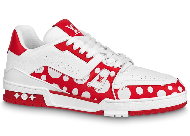 Louis Vuitton X Yayoi Kusama Trainer White Red