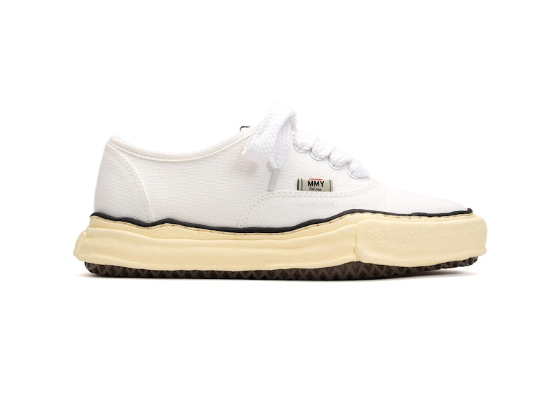 Maison Mihara Yasuhiro Baker Vintage-Like Og Sole Canvas Low White