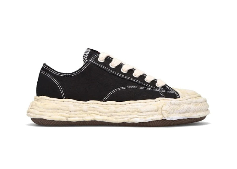 Maison Mihara Yasuhiro Peterson 23 Vintage Sole Canvas Low Black White