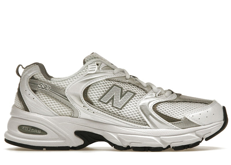 New Balance 530 White Silver Metallic