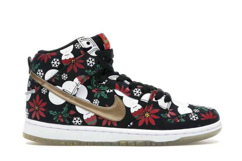 Nike SB Dunk High Concepts Ugly Christmas Sweater Black (Special Box)