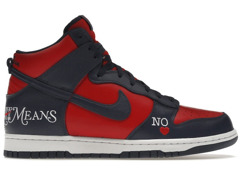 Nike Sb Dunk High Supreme By Any Means Navy