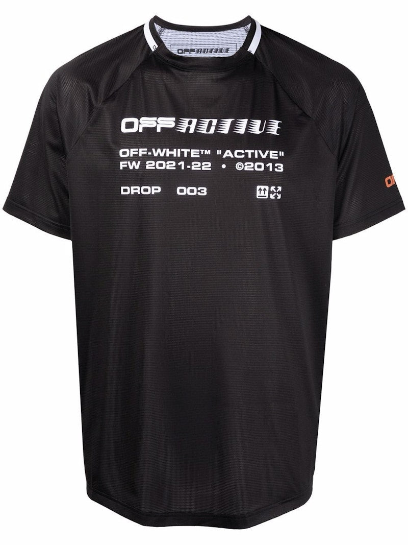 Off-White Active S/S Mesh T-Shirt Black/White