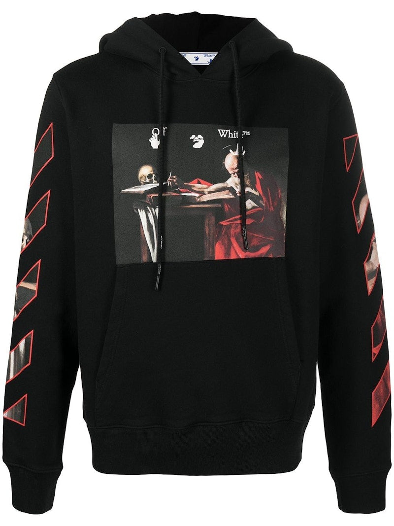 Off white hoodie black red online