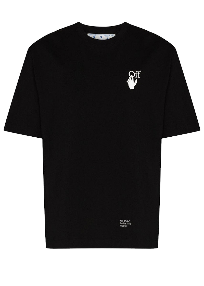 Off-White Caravaggio Saint Jerome Writing Arrows Oversized T-Shirt Black