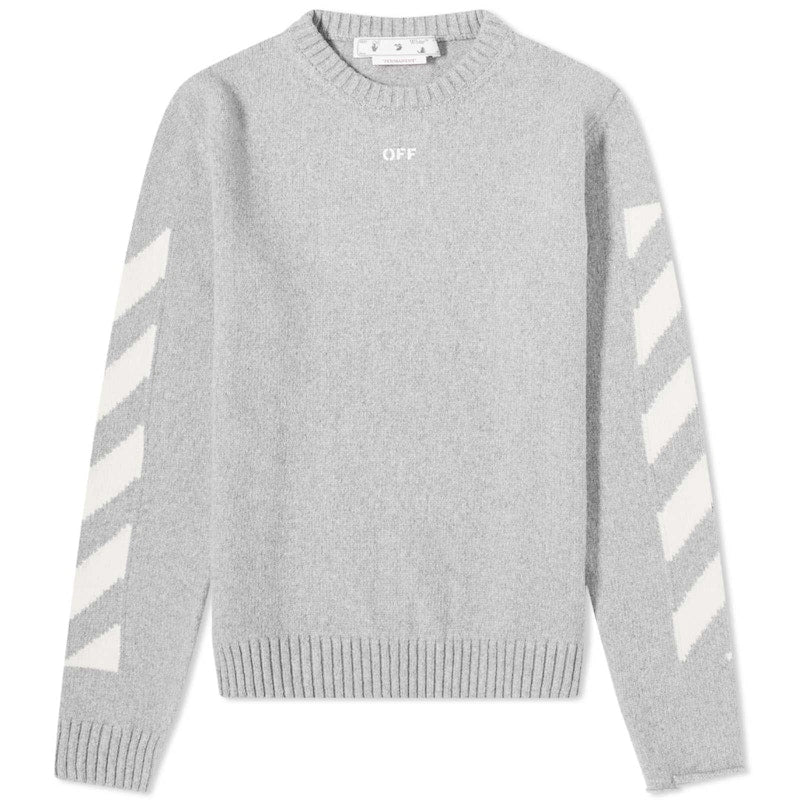 Off-White Diag Arrow Crewneck Grey/White