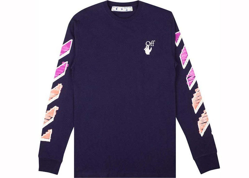 Off-White Diag Marker Arrow L/S Tee Purple