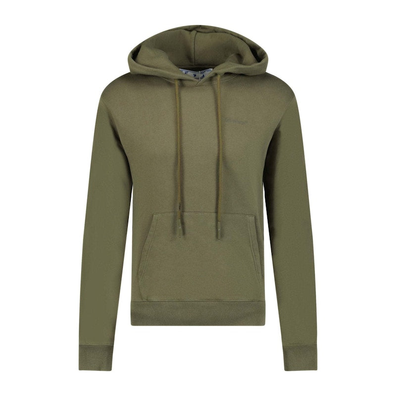 Off-White Diag Tab Hoodie Army Green