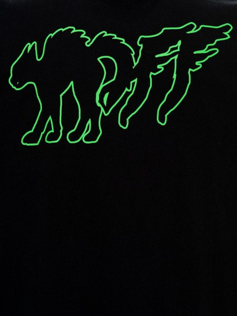 Off-White Mad Cat T-Shirt Black/Green