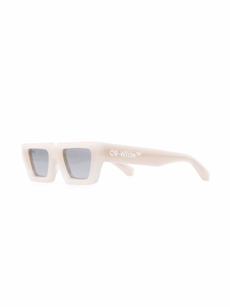 Off-White Manchester Rectangular Frame Sunglasses Beige/Silver/White (Oeri002Y21Pla0016172)