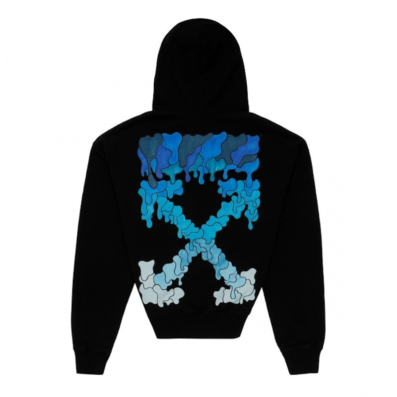 Off-White Marker Hoodie Black/Blue