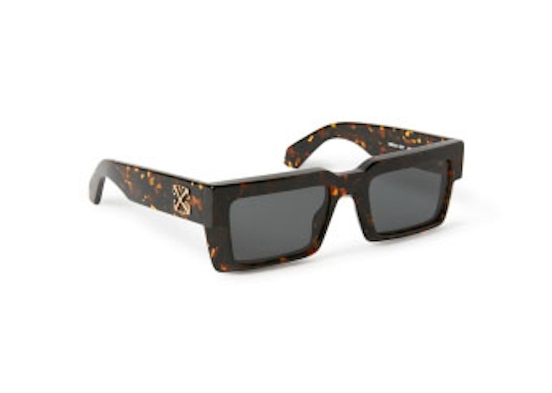 Off-White Moberly Square Sunglasses Moberly Havana/Dark Grey (Oeri114S24Pla0016007-Fr)