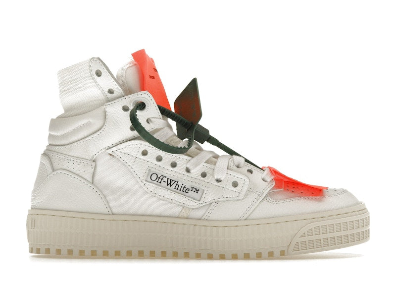 Off-White Off Court 3.0 Leather Canvas White White Orange (Women's)