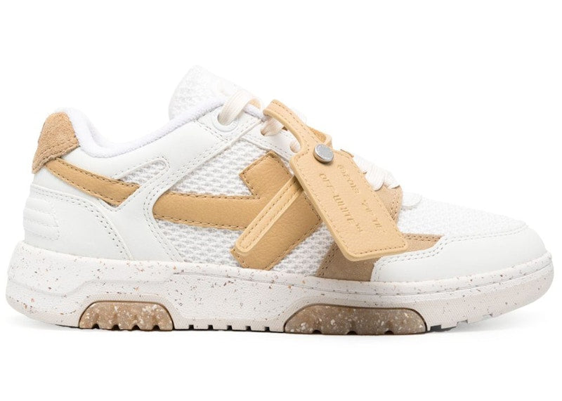 Off-White Out Of Office Low Slim White Beige (Women's)