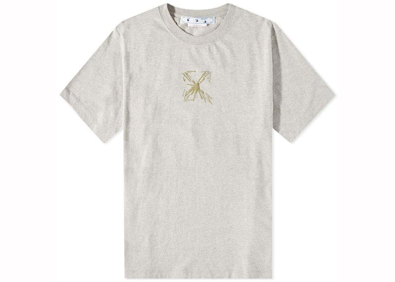 Off-White Splash Arrow Slim S/S Tee Grey