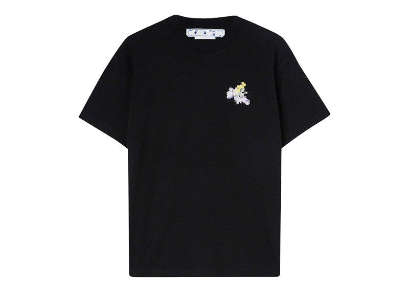 Off-White Flower Arrow Casual Tee Black