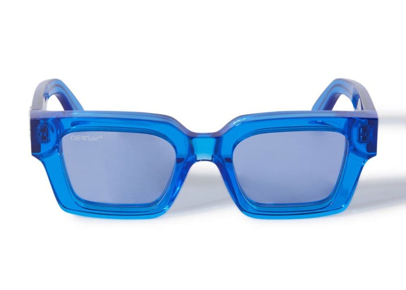 Off-White Sunglasses Virgil Rectangular Frame Transparent Blue/Blue (Oeri008C99Pla0024545)