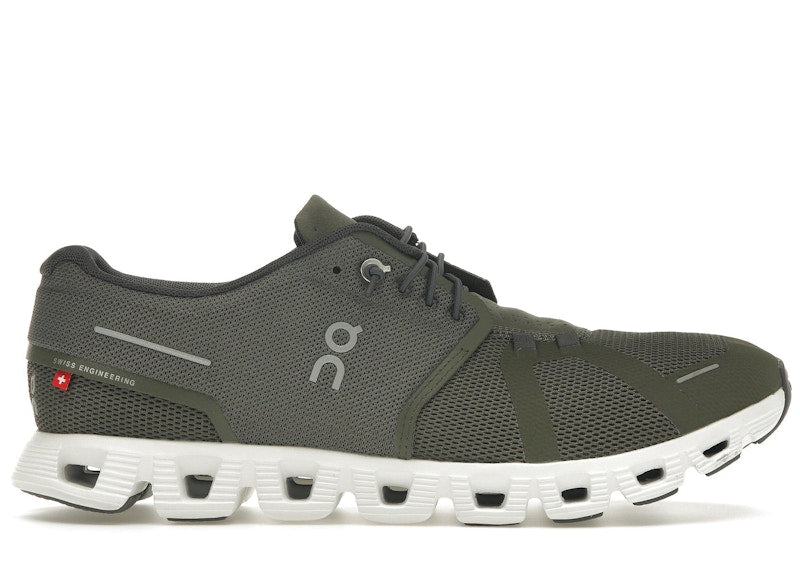 On Running Cloud 5 Olive Green White