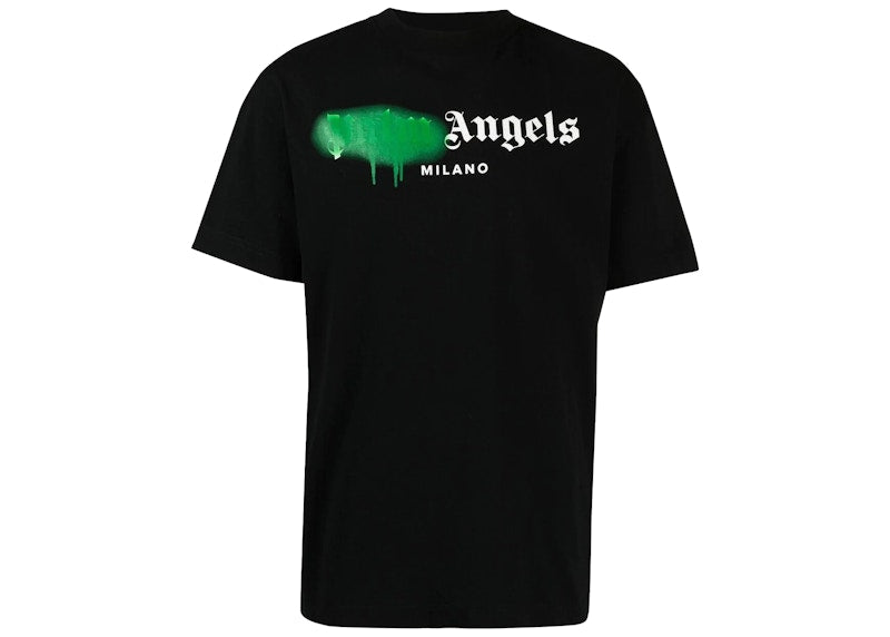 Palm Angels Milano Sprayed Logo T-Shirt Black