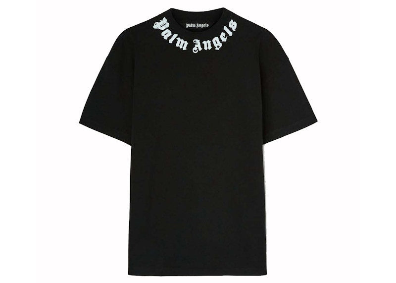 Palm Angels Neck Logo T-Shirt Black