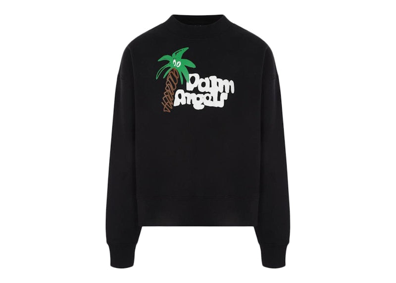 Palm Angels Sketchy Jersey Sweatshirt Black